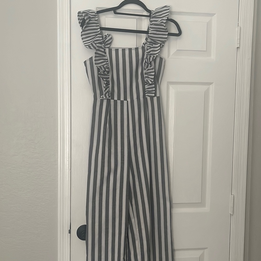 Striped jumpsuit